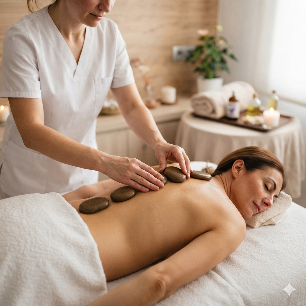 Terapia geotermal o piedras calientes